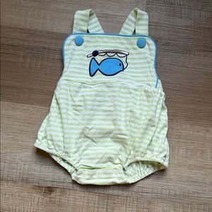 Striped Green and Blue Fish Bodysuit